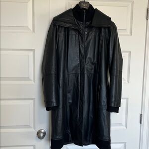 Danier black leather jacket